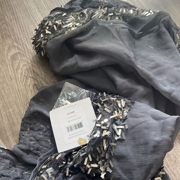 Echo Design Sparkly Sheer Shrug Echo Charcoal - Picture 3 of 3